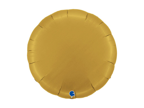 Balon rotund din folie satinată auriu - 30" - 1 buc.