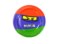 Farfurii aniversare Ninja - 18 cm - 6 buc.
