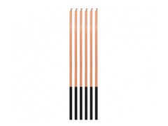 Lumânări aniversare Magic Flame roz auriu - 15 cm - 6 buc.