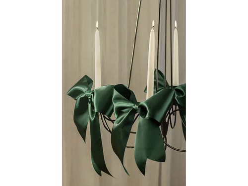 Panglică de satin, verde sticlă, 50 mm/25 m, 1 buc.