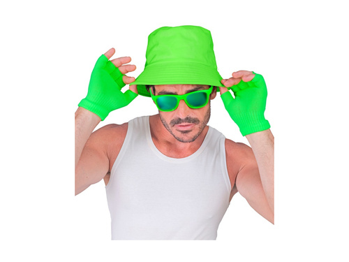 Mănuși fără degete verde neon