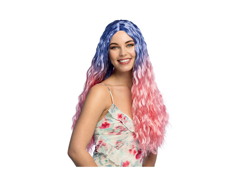 Peruca mirage roz și albastru