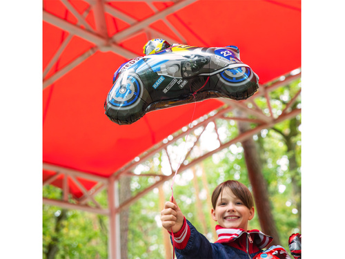 Balon albastru din folie Moto - 66x53 cm - 1 buc.