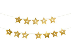 Happy New Year Stars banner - 290 cm - 1 buc.