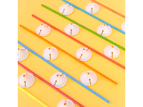 EKO Bețe de hârtie cu dopuri pentru baloane - culori mixte - 100 buc.