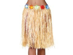 Fustă hawaiiană scurtă din paie - 1 buc.