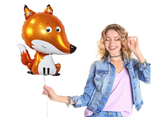 Balon folie vulpe - 62x50 cm - 1 buc.
