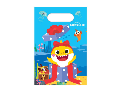 Pungi cadou Baby Shark - 8 buc.