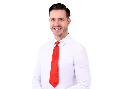 Cravată roșie - 45 cm - 1 buc.