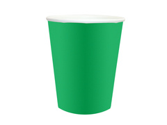 Pahare de hârtie verzi - 250 ml - 6 buc.