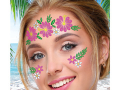 Autoadezive față autocolante Hawaiian flori