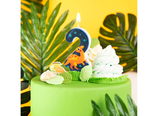 Lumânare numerică dinozauri - 2 - doi