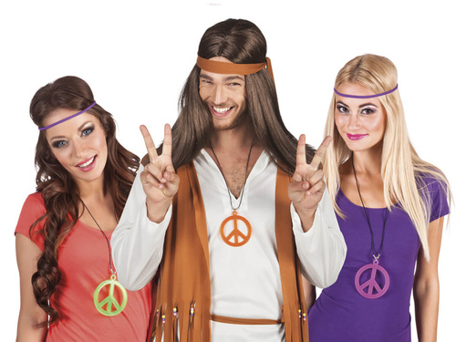 Colier hippie - mix de culori