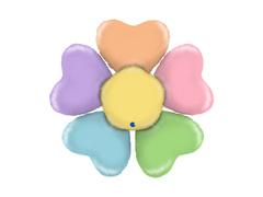 Balon cu margaretă colorată - 75 x 71 cm - 1 buc.