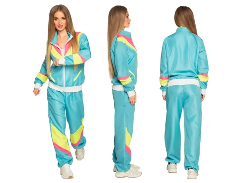 Trening albastru costum disco pentru femei - 1 buc.