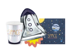 Set de hârtie cu tema Cosmos - 44 de bucăți.