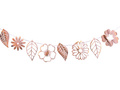 Ghirlandă de flori aur roz - 1 buc.