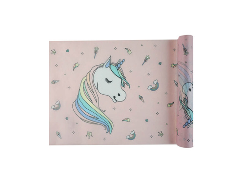 Ruletă pentru ziua de naștere Unicorn - 30 cm x 5 m - 1 buc.