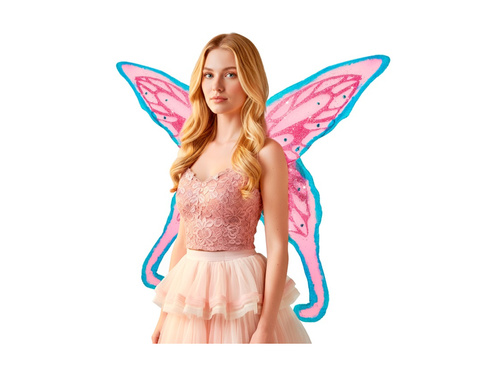 Wings Maxi roz cu cristale 100×84 cm