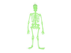 Decor suspendat Schelet - 33 cm - 1 buc.