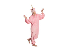 Costume de unicorn roz din pluș pentru copii