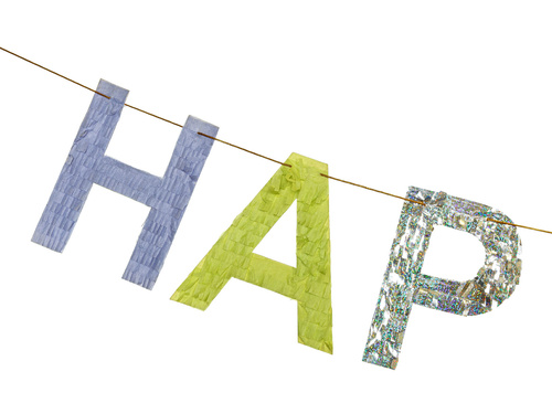 Banner colorat Happy Birthday - 220 cm - 1 buc.