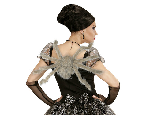 Halloween păianjen păros decor - 75 cm - 1 buc.