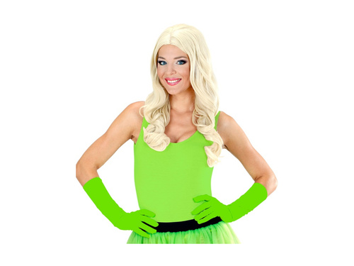 Mănuși lungi verde neon 40 cm