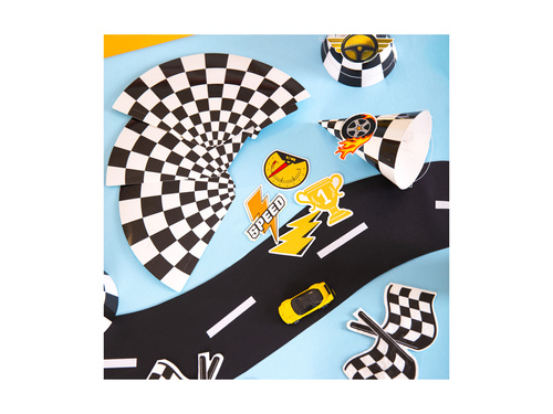 Pălării aniversare Racers - 16x10 cm - 6 buc.