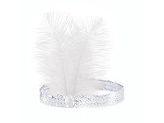 Bentiță retro argintie din anii '20 - 1 buc.