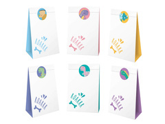 Pungi de hârtie dinozauri - 6 buc.