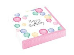 Șervețele aniversare Baloane - 25 cm - 20 buc.