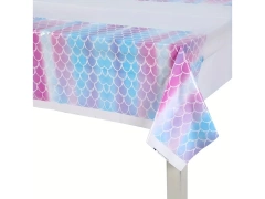 Față de masă pentru ziua de naștere a sirenei - 108 x 180 cm - 1 buc.