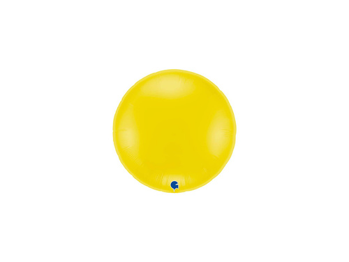 Balon rotund din folie galben pastel - 30" - 1 buc.