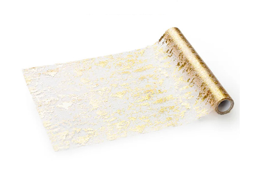 Decorațiuni pentru decorare - auriu - 36 cm x 9 m - 1 buc.