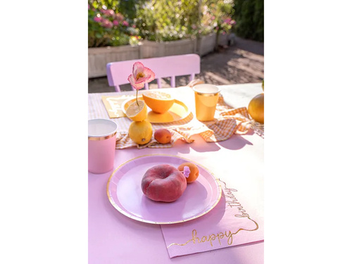 Pahare pastelate pentru aniversări - 220 ml - 6 buc.