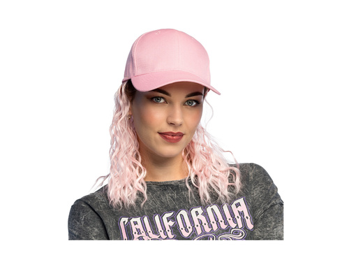 Pălărie Casey cu perucă roz