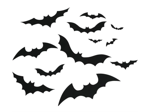 Decorațiuni Halloween Bat - 8 buc.