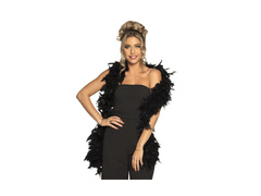 BOA eșarfă pană - negru - 180 cm