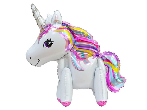 Balon în picioare Rainbow Unicorn - 65 cm - 1 buc.