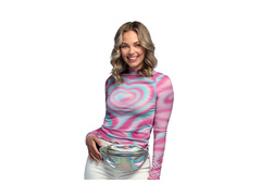 Săculeț holografic argintiu pentru șolduri