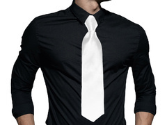 Cravată albă - 1 buc.