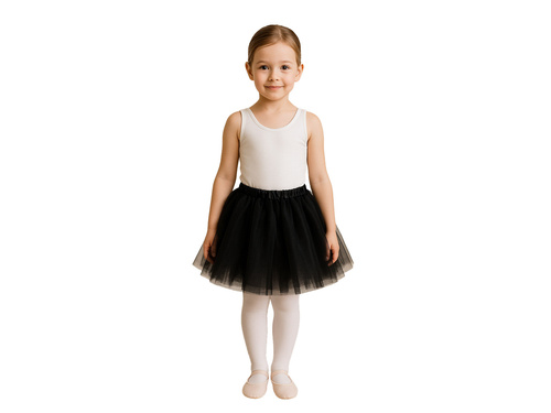 Fustă tutu - negru - 30 cm - 1 buc