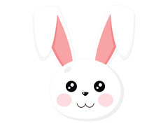 Decorare cu două fețe Hare - 30 x 34 cm