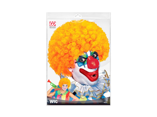 Peruca clovn creț păr afro portocaliu
