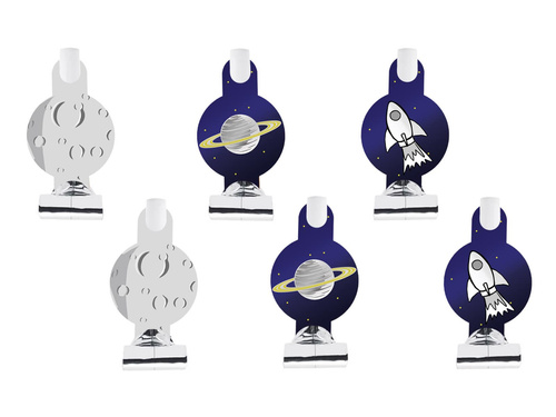 Fluierături de trompetă spațială - 6 buc