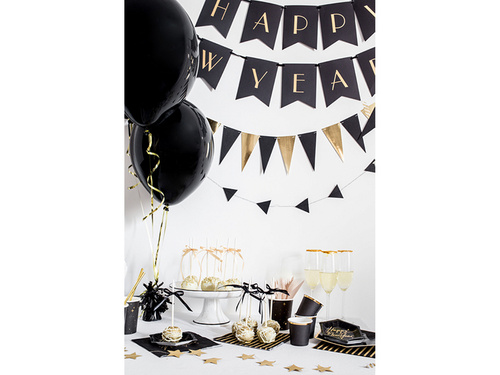 Panglică satinată, neagră, 6 mm / 25 m, 1 buc.