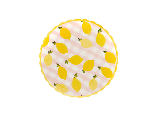 Farfurii de hârtie în Lemon - 23 cm - 8 buc.