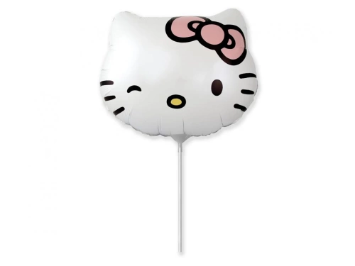 Hello Kitty balon cu băț de folie - 36 cm - 1 buc.