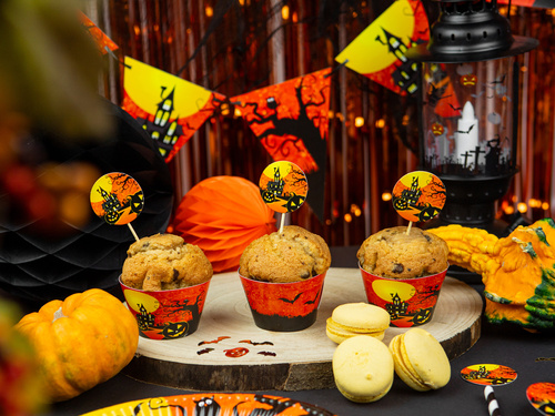 Halloween Haunted House steag banner - 500 cm - 1 buc.